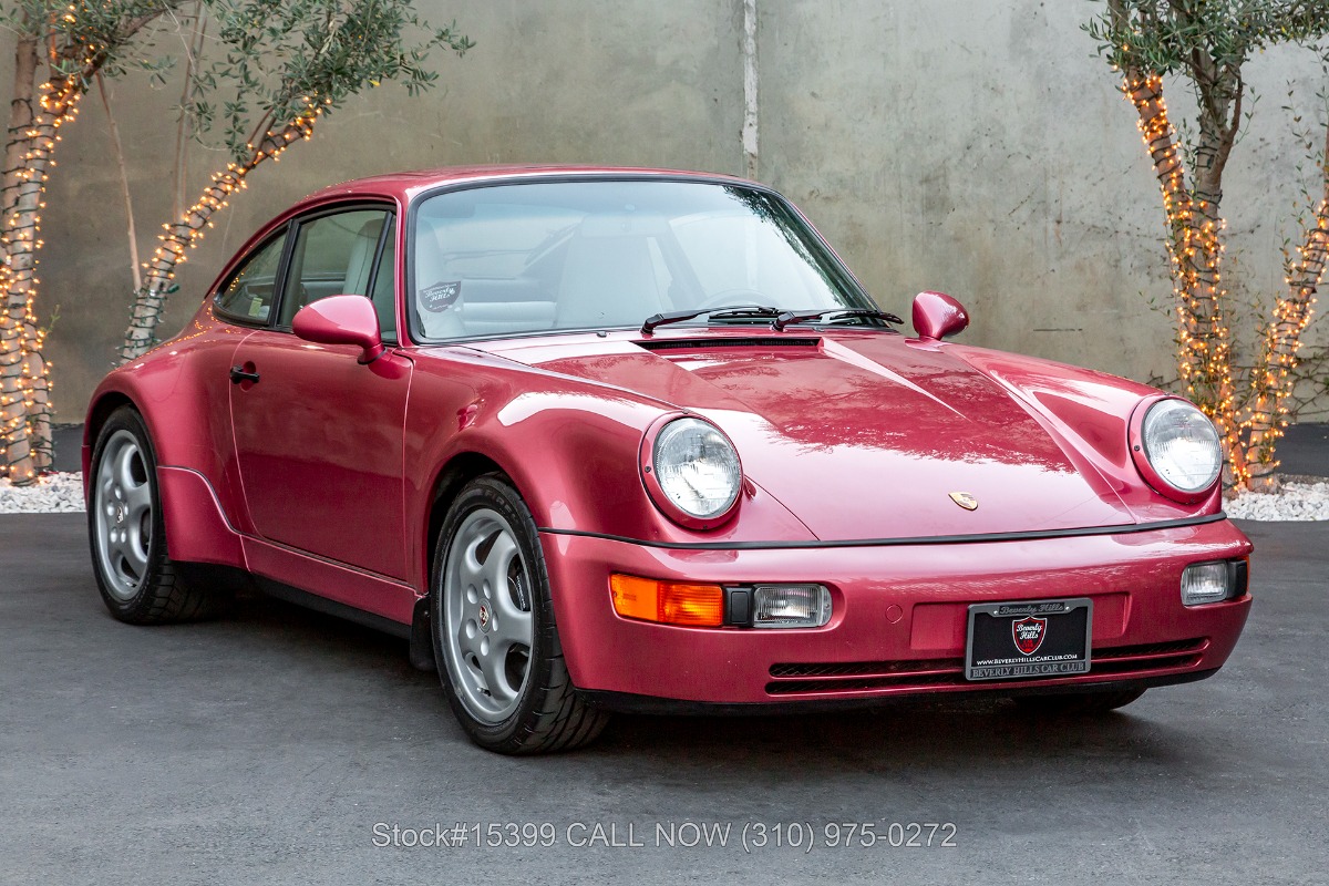 1994 Porsche 911 Carrera 4 Widebody Coupe in Rhodamine Red Metallic