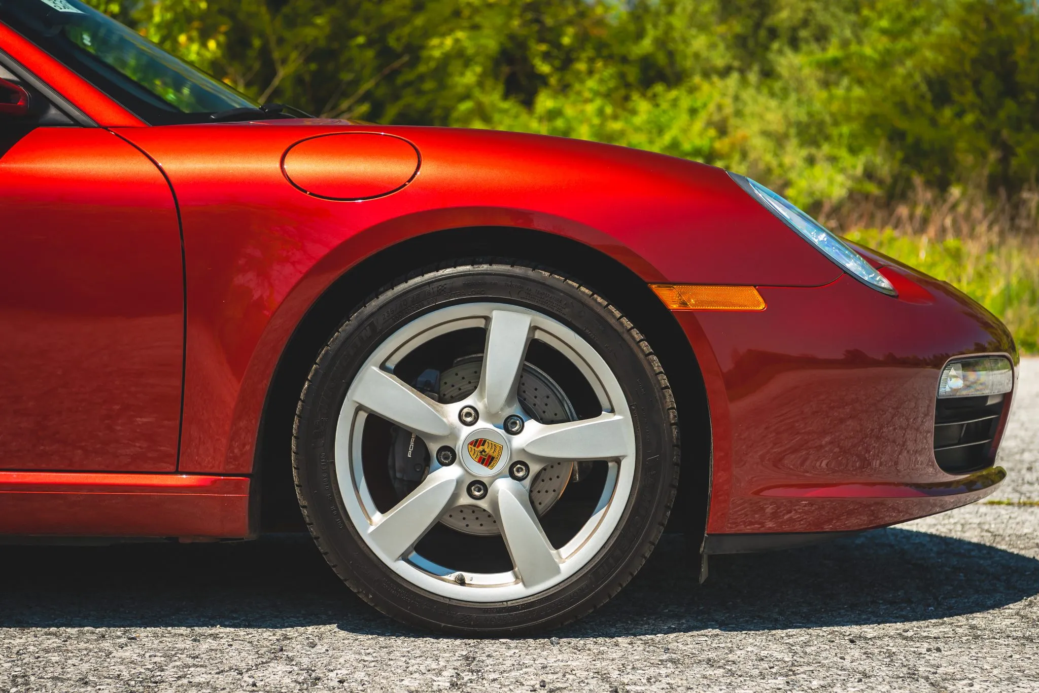 2008 Porsche Boxster in Ruby Red Metallic