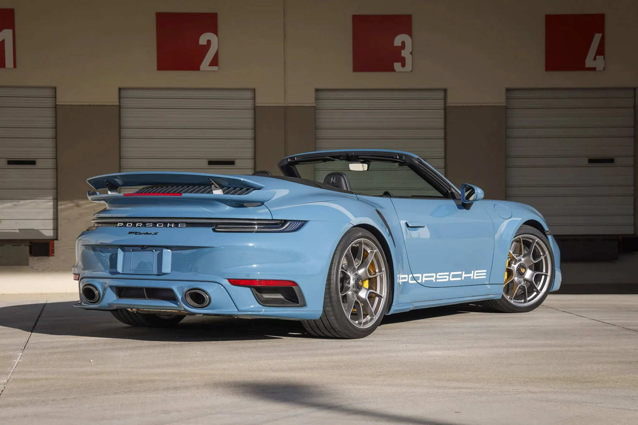 2025 Porsche 911 Turbo S Cabriolet in Nashy Blue