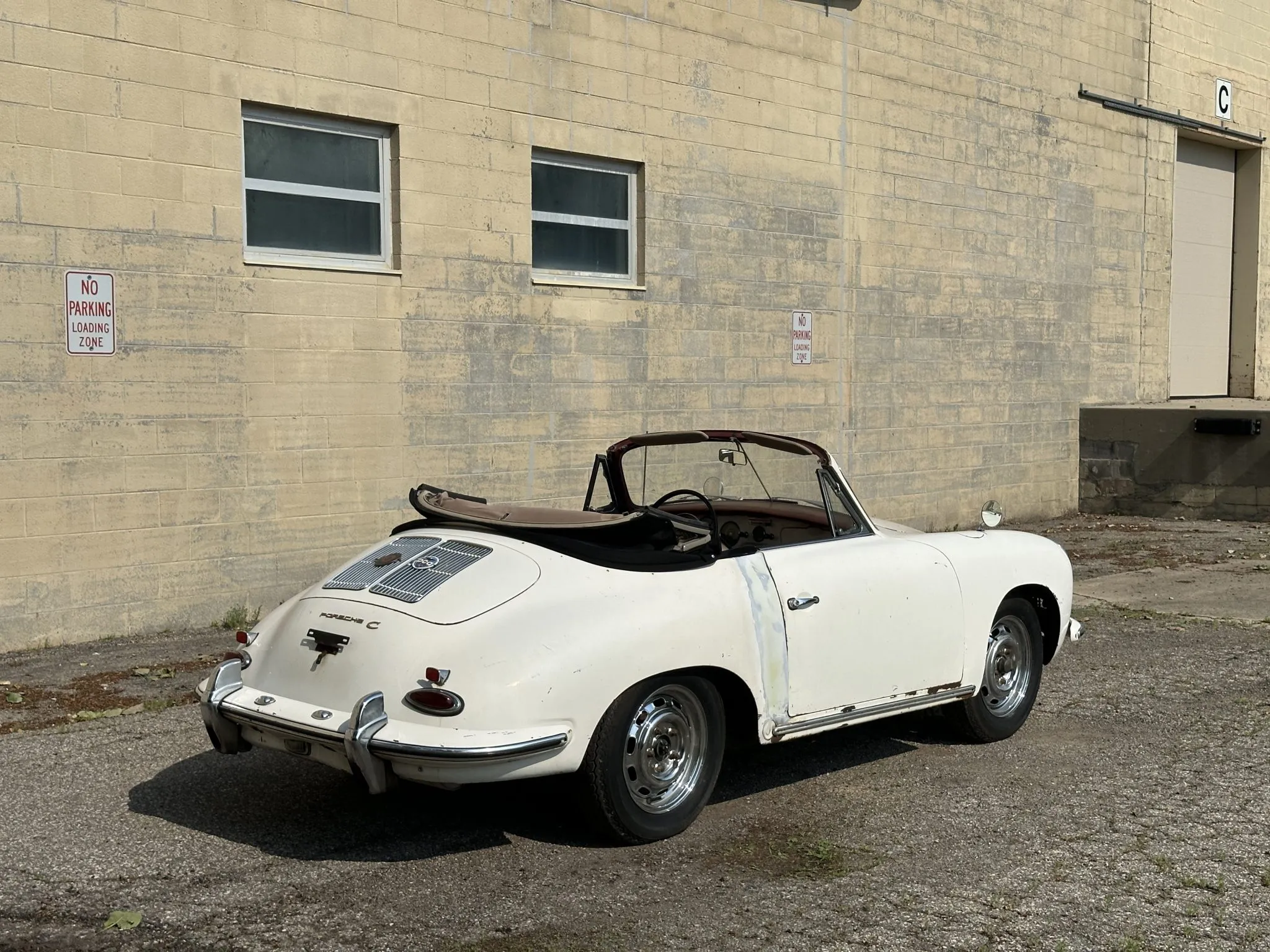 1965 Porsche 356C Cabriolet in Ivory White