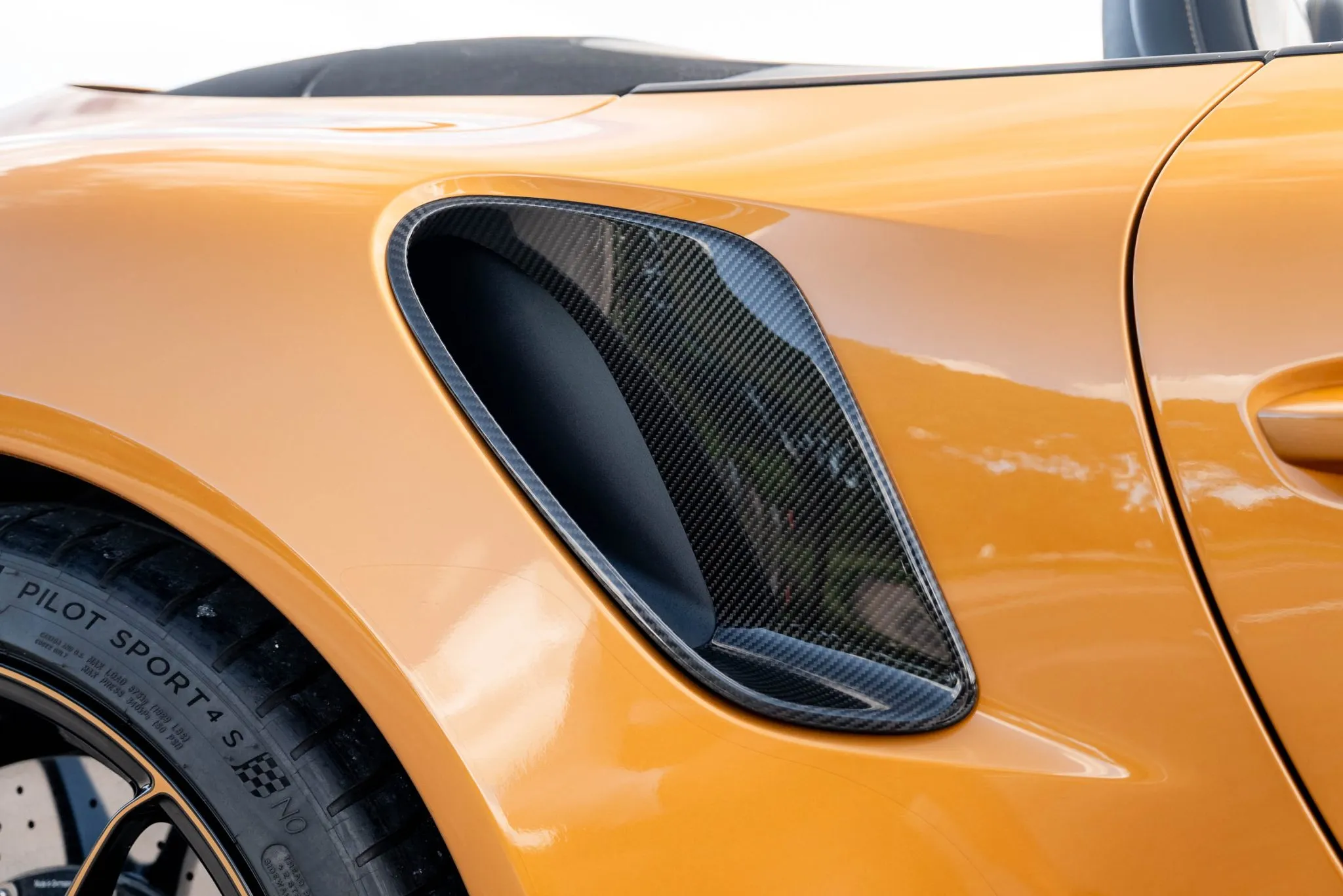 2019 Porsche 911 Turbo S Cabriolet Exclusive Series in Golden Yellow Metallic