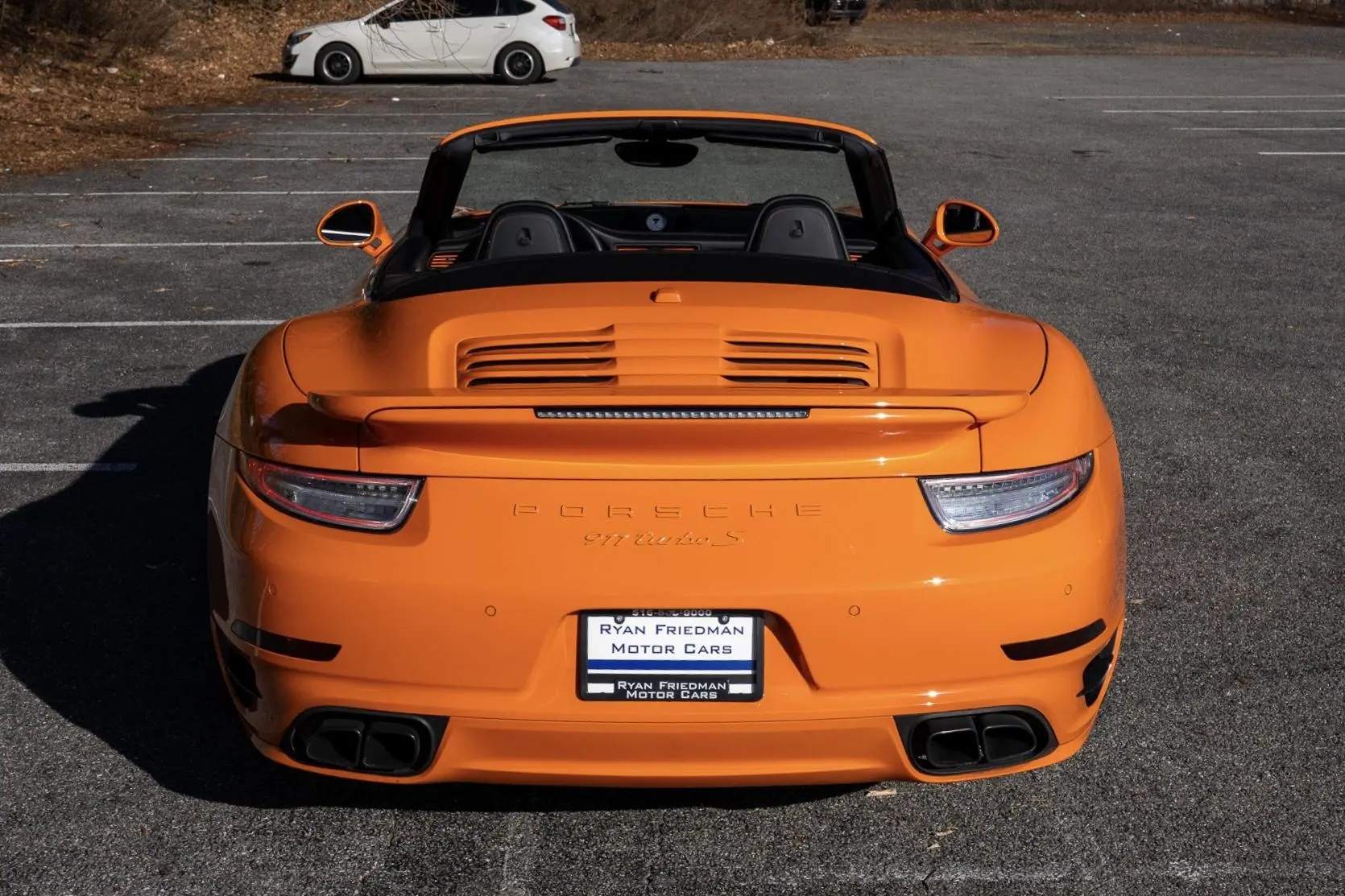 2014 Porsche 911 Turbo S Cabriolet in Pastel Orange