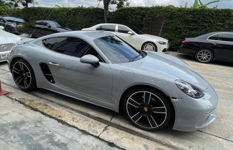 2023 Porsche 718 Cayman in Medium Grey