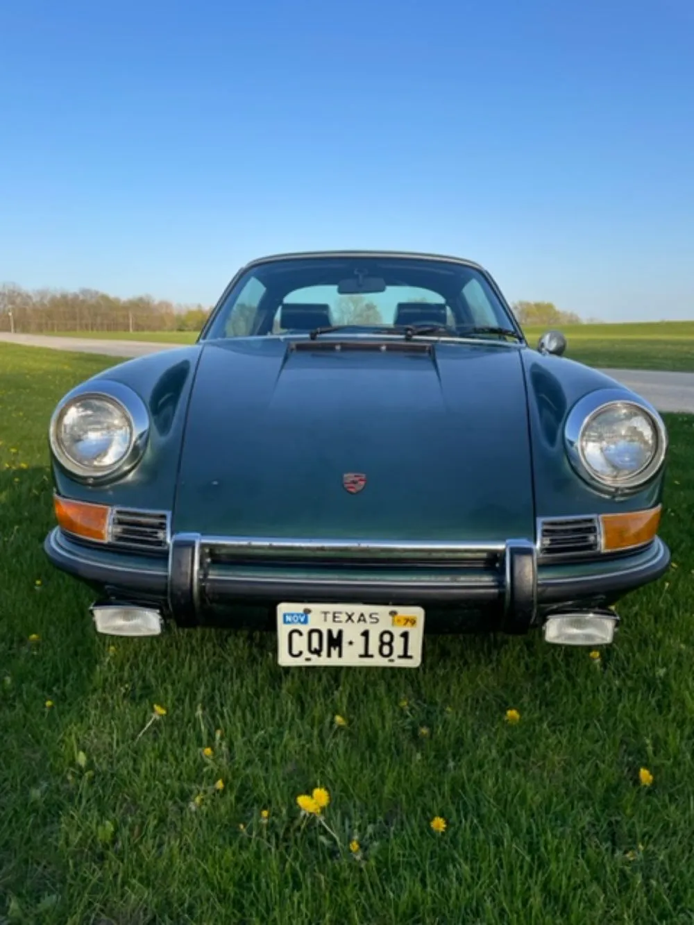 1969 Porsche 911E Targa in Metallic Dark Green