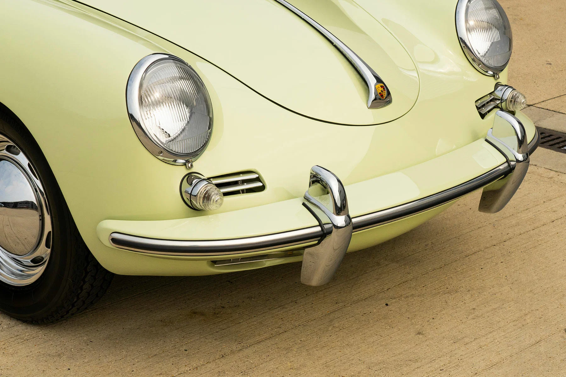 1957 Porsche 356 B 1600 in Glacier White