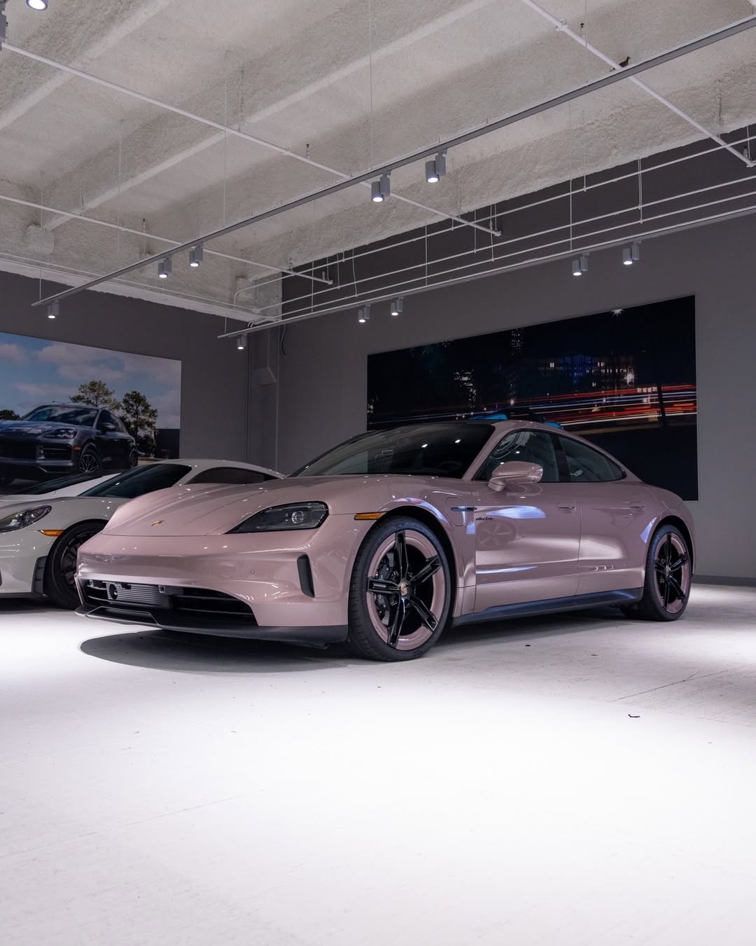 2025 Porsche Taycan in Frozen Berry Metallic
