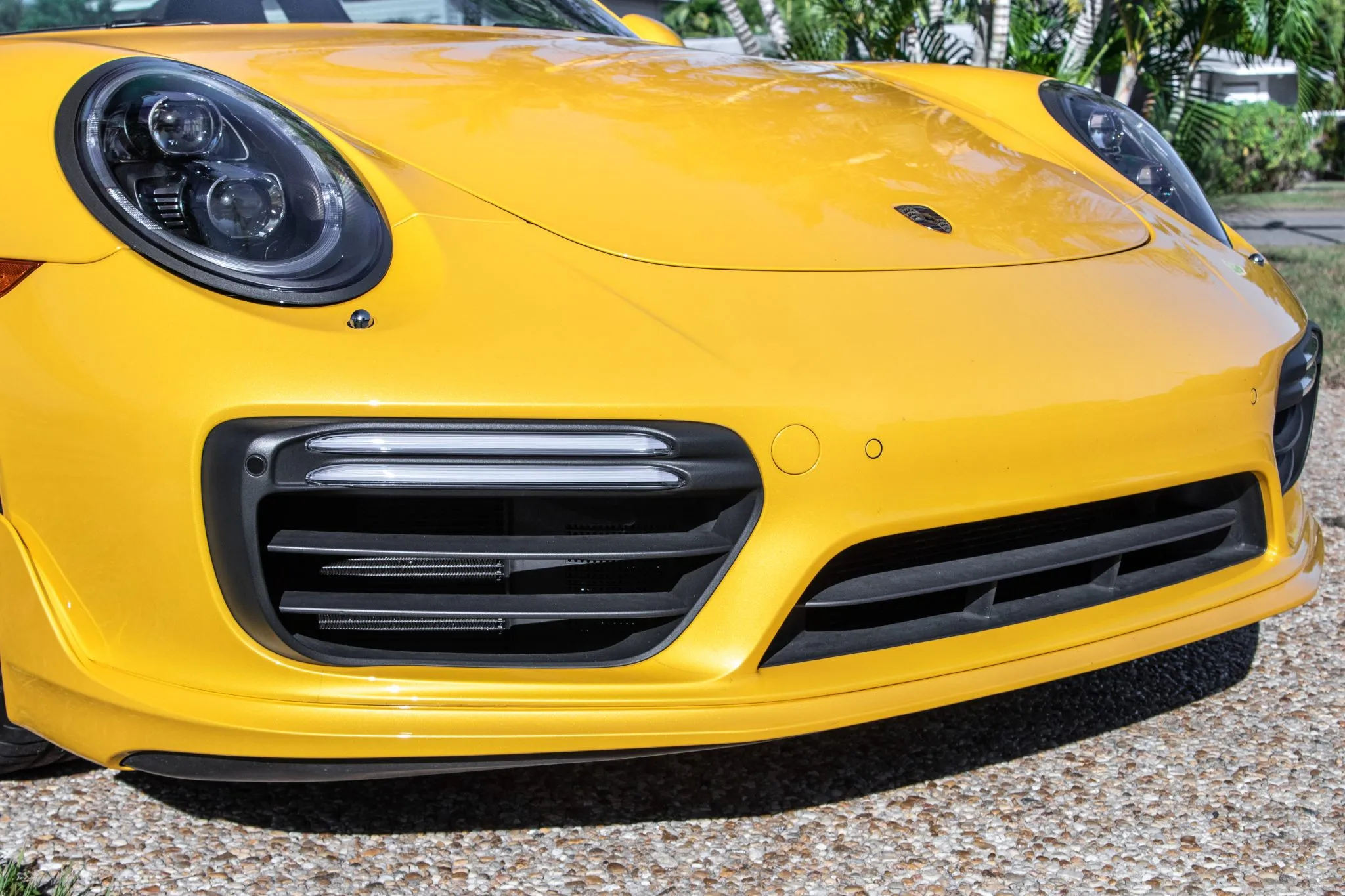 2018 Porsche 911 Turbo S Coupe in Saffron Yellow Metallic