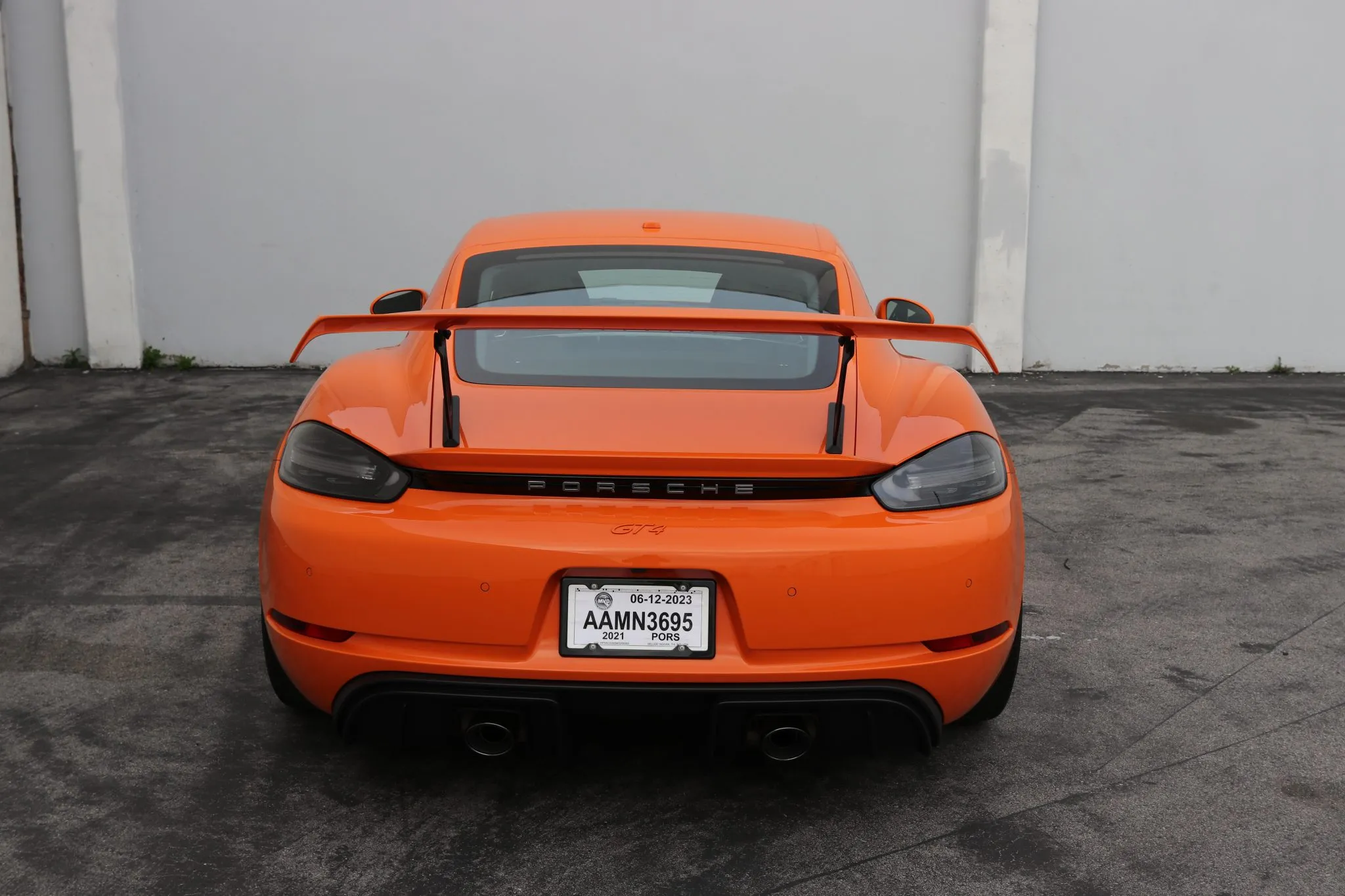 2021 Porsche 718 Cayman GT4 in Pastel Orange