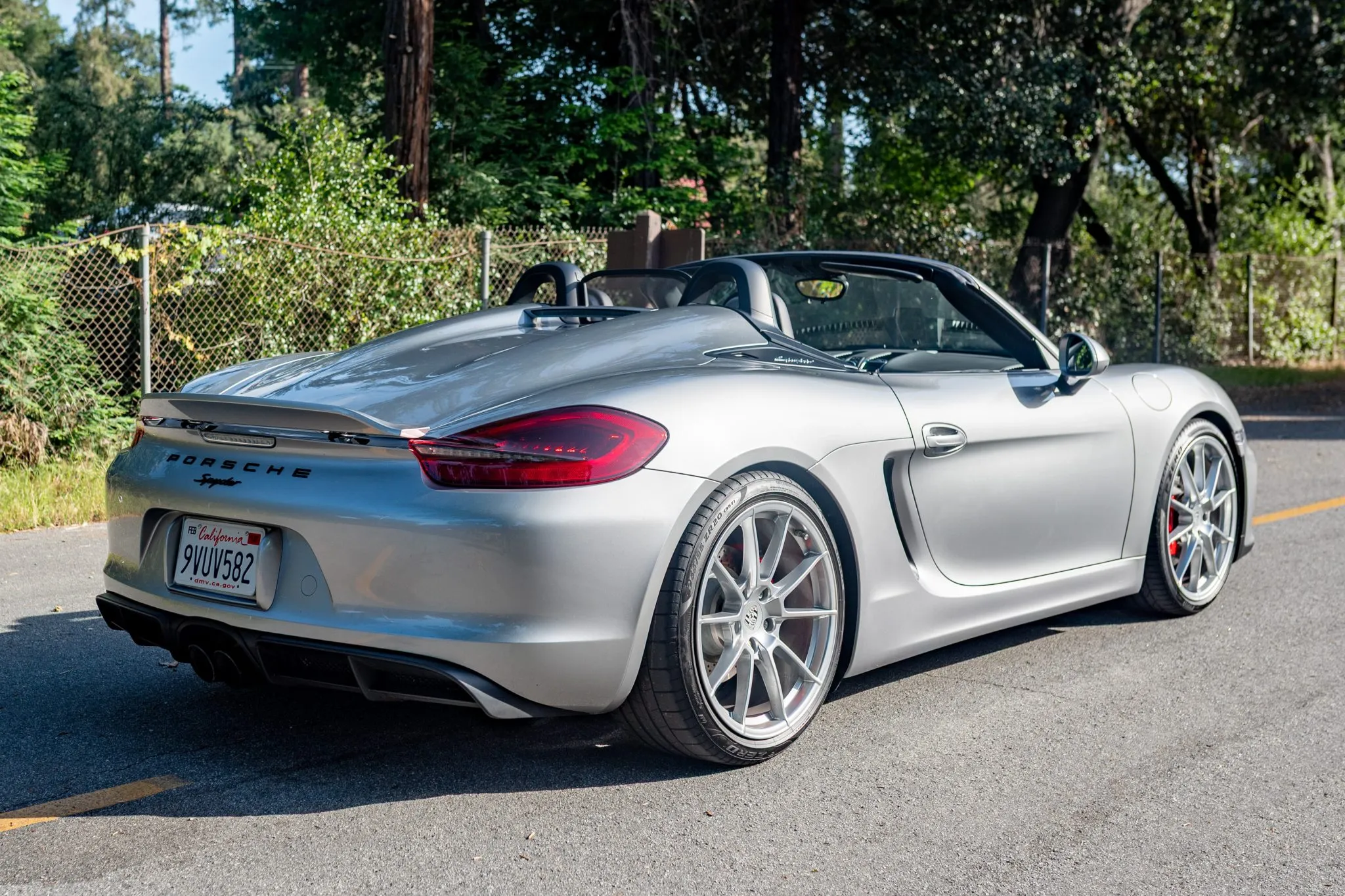 2016 Porsche Boxster Spyder in GT Silver Metallic