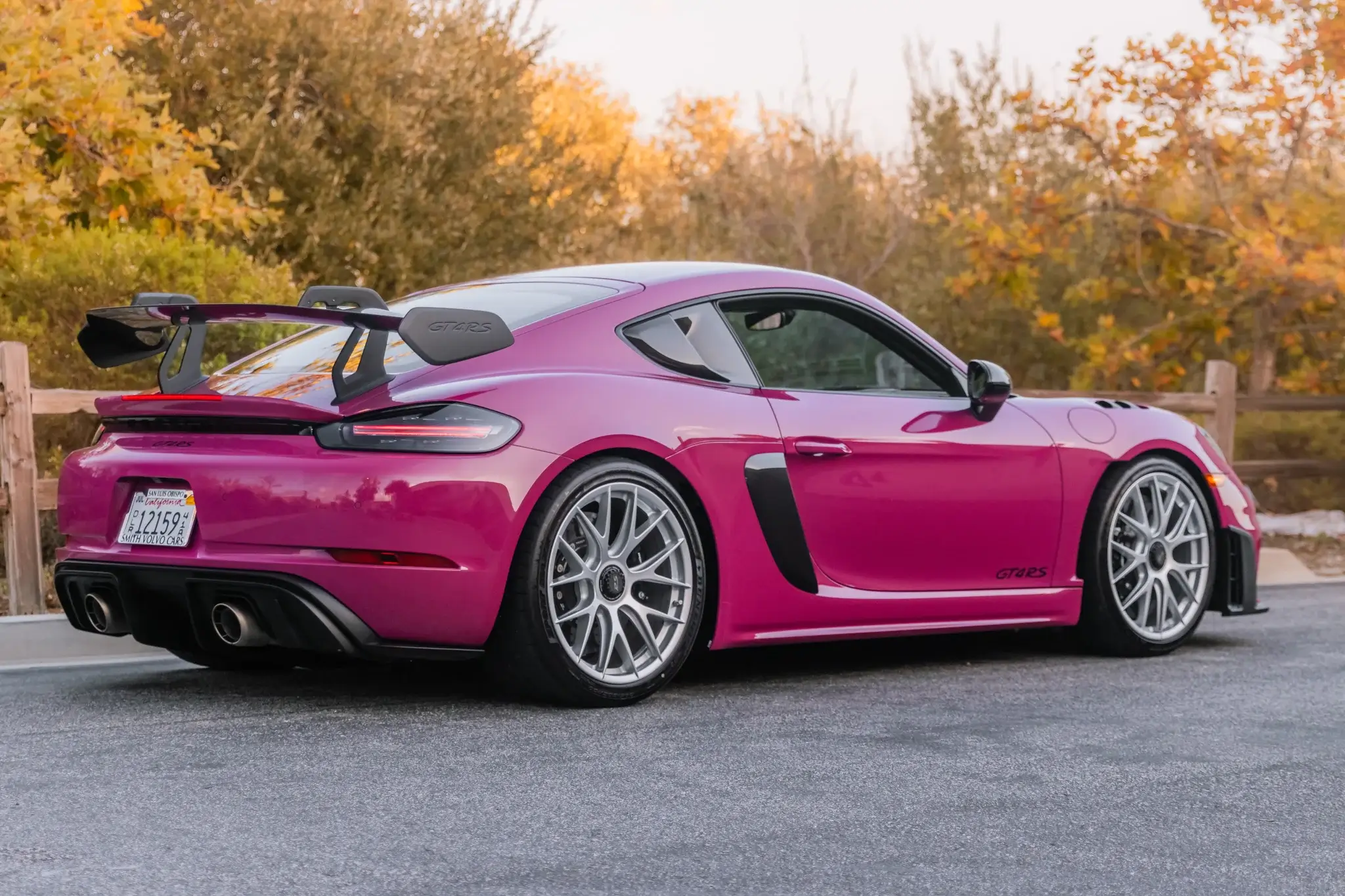 2023 Porsche 718 Cayman GT4 RS Weissach Package in Ruby Star Neo