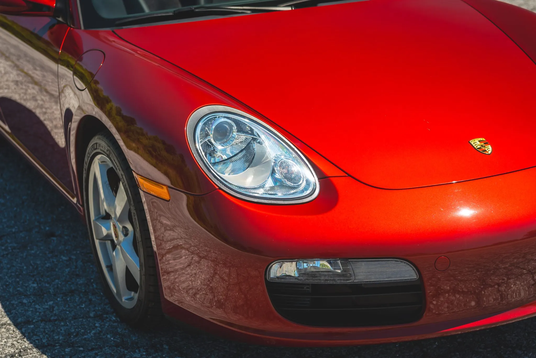 2008 Porsche Boxster in Ruby Red Metallic