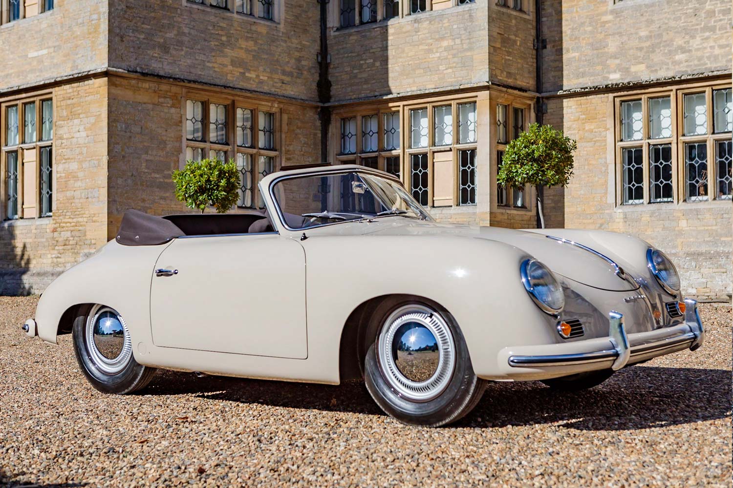 1955 Porsche 356 Pre-A Cabriolet in Pearl Grey
