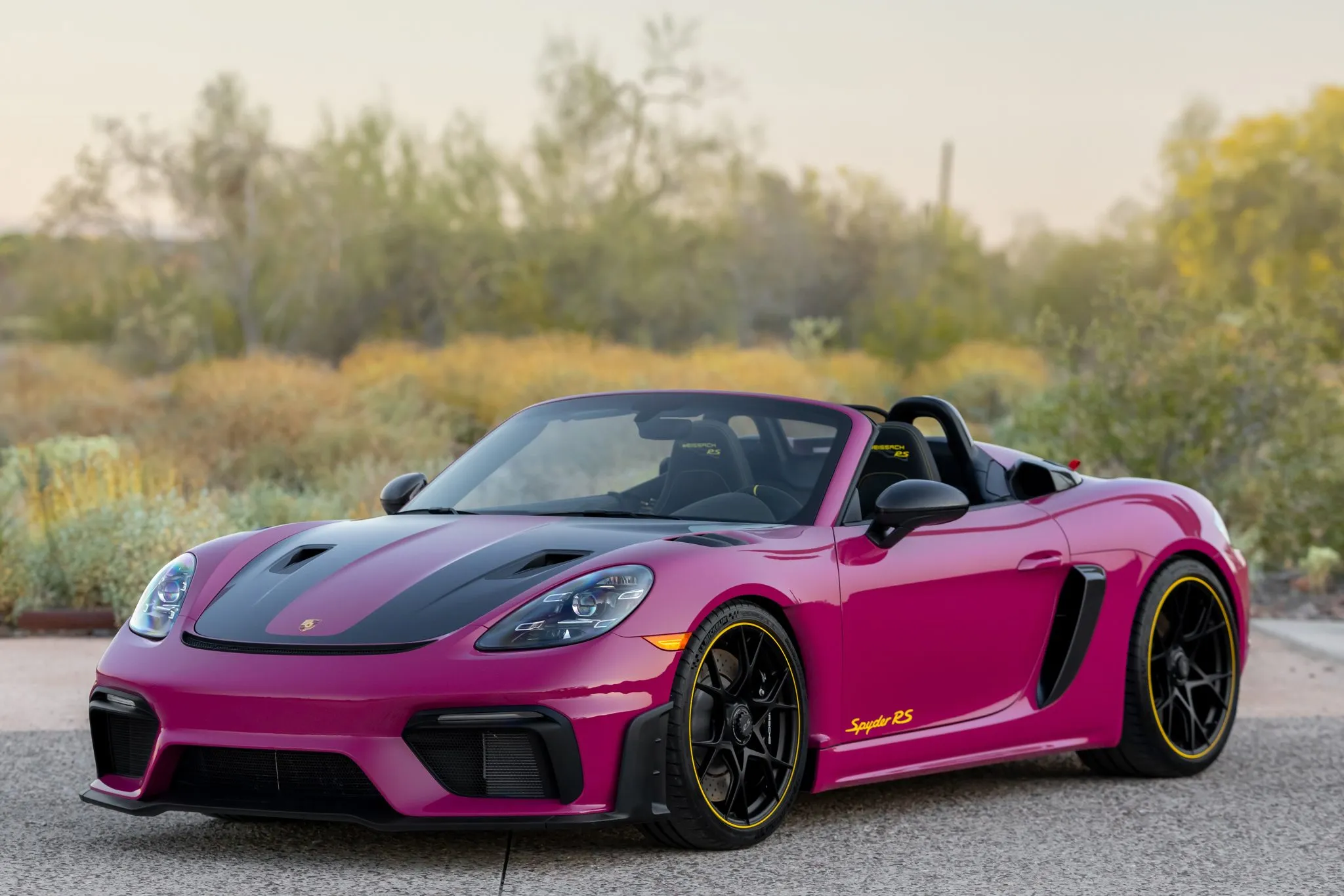 2024 Porsche 718 Spyder RS Weissach in Ruby Star Neo
