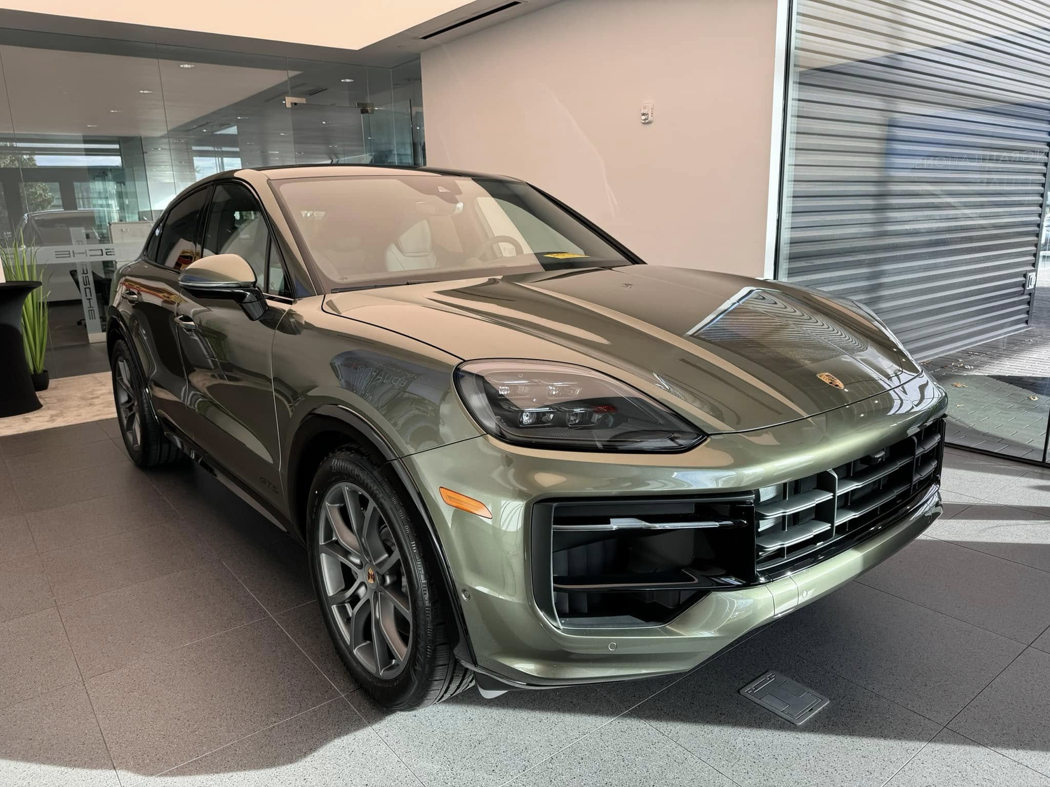 2024 Porsche Cayenne GTS in Light Oak Green Metallic 