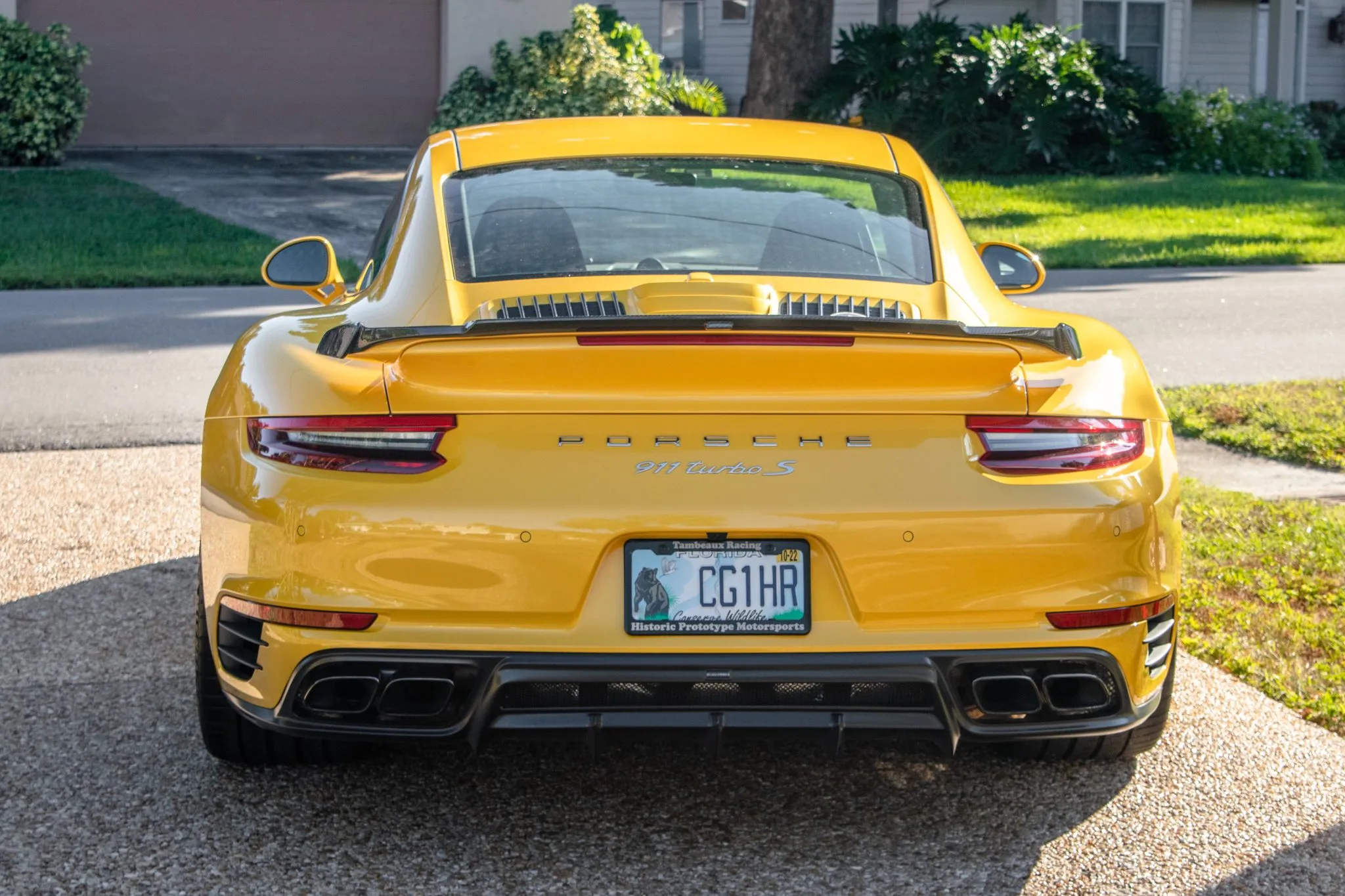 2018 Porsche 911 Turbo S Coupe in Saffron Yellow Metallic