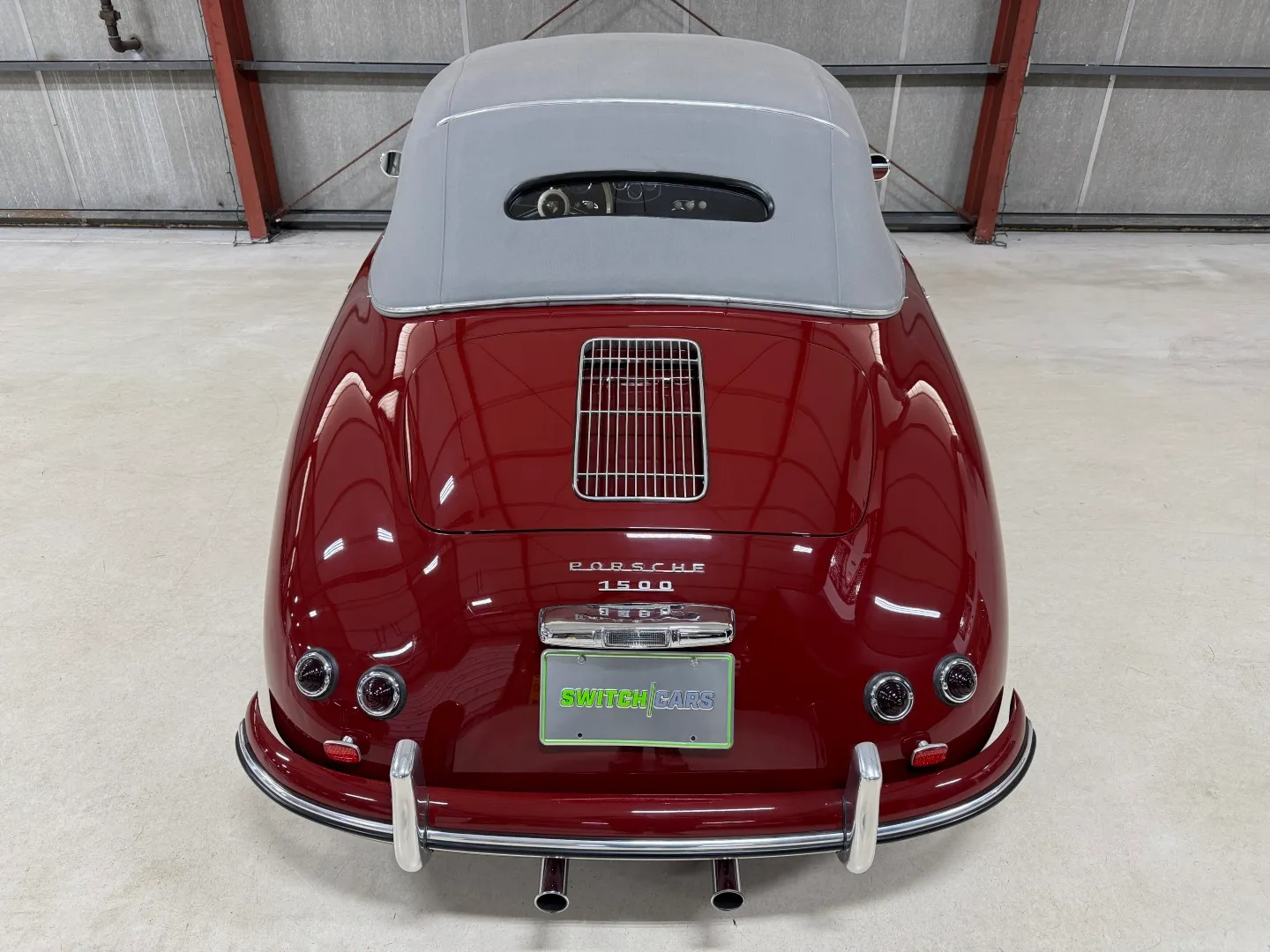 1953 Porsche 356 Pre-A Cabriolet in Strawberry Red