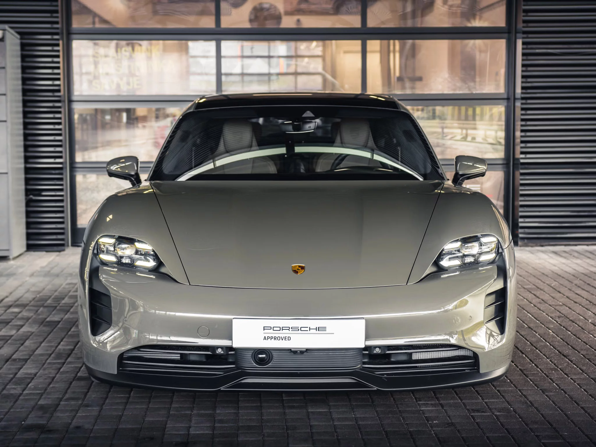 Porsche Taycan Sport Turismo in Alex Grey