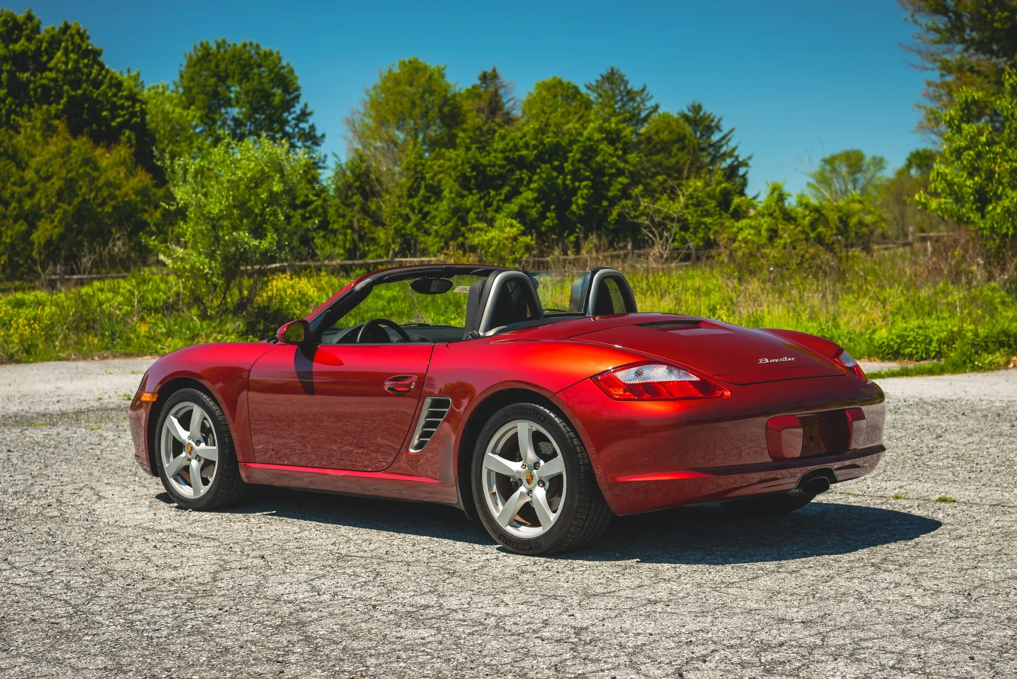 2008 Porsche Boxster in Ruby Red Metallic