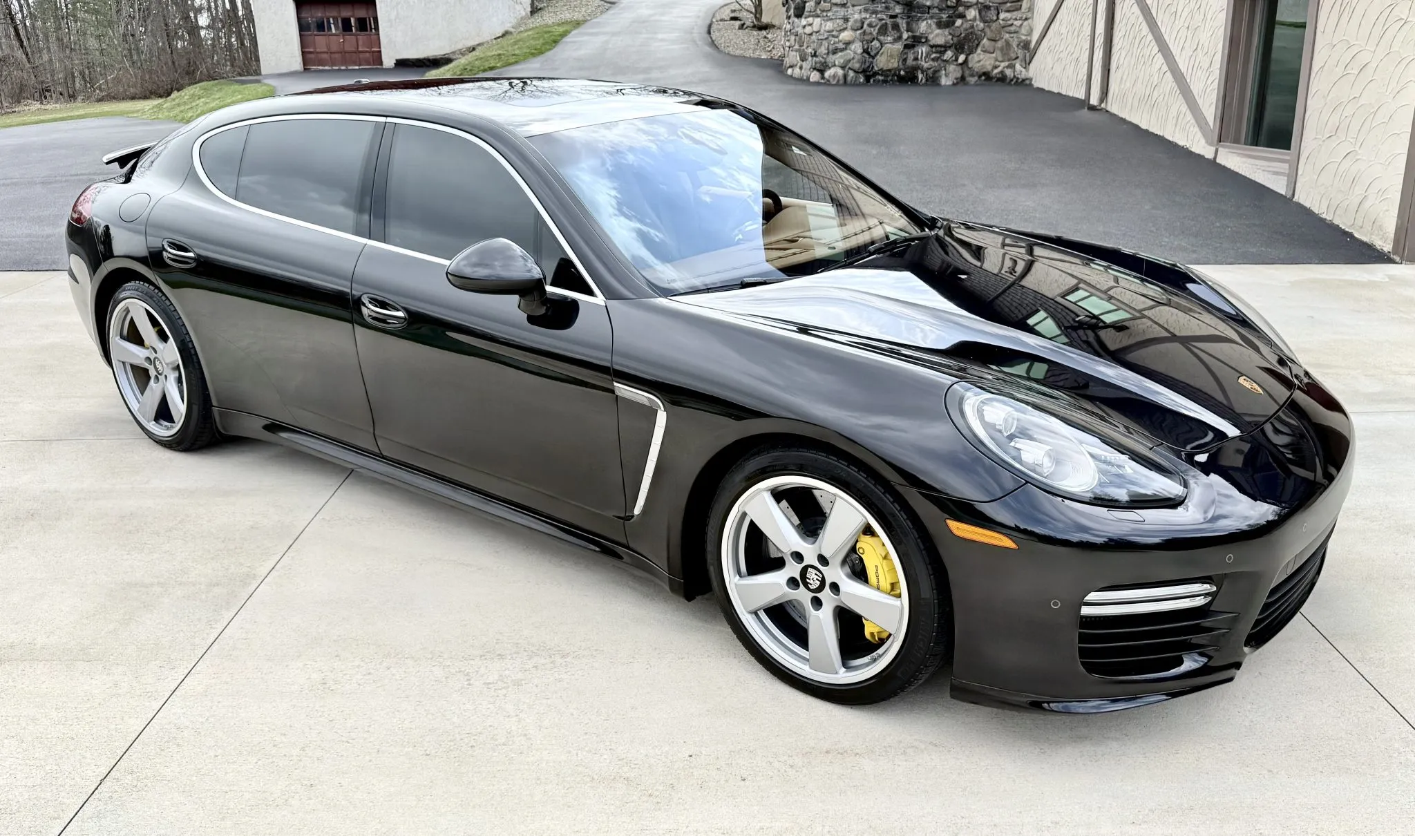 2014 Porsche Panamera Turbo S Executive in Basalt Black Metallic
