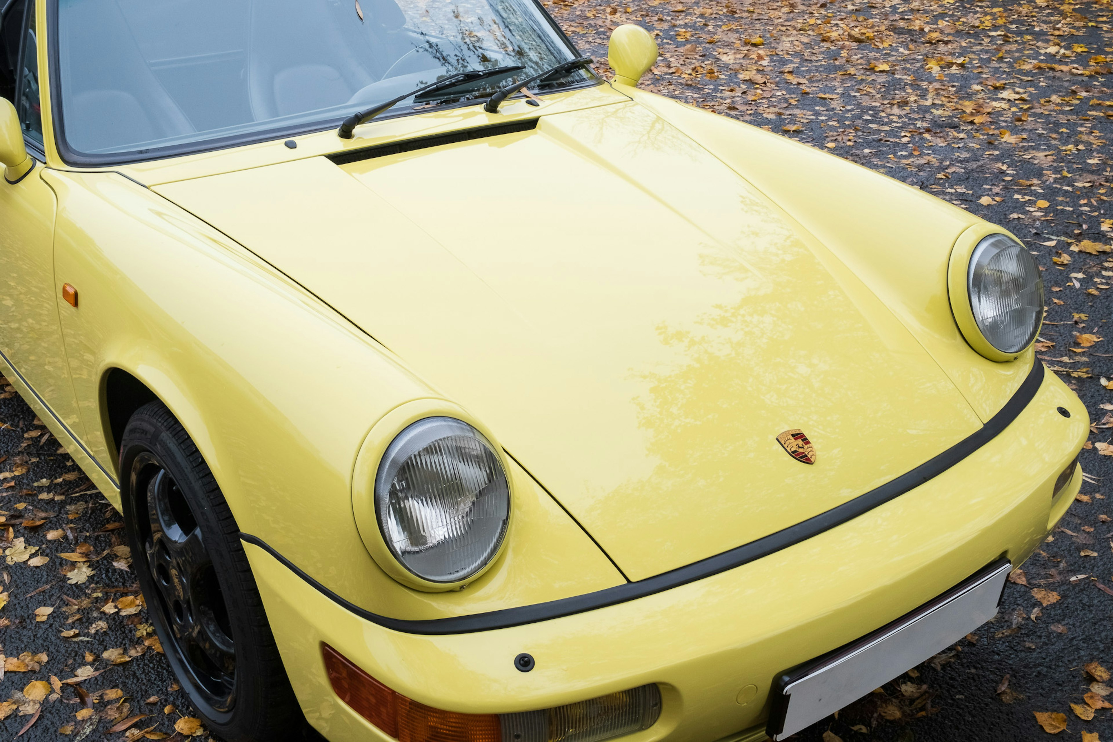 1991 Porsche 911 Carrera 2 Cabriolet in Summer Yellow