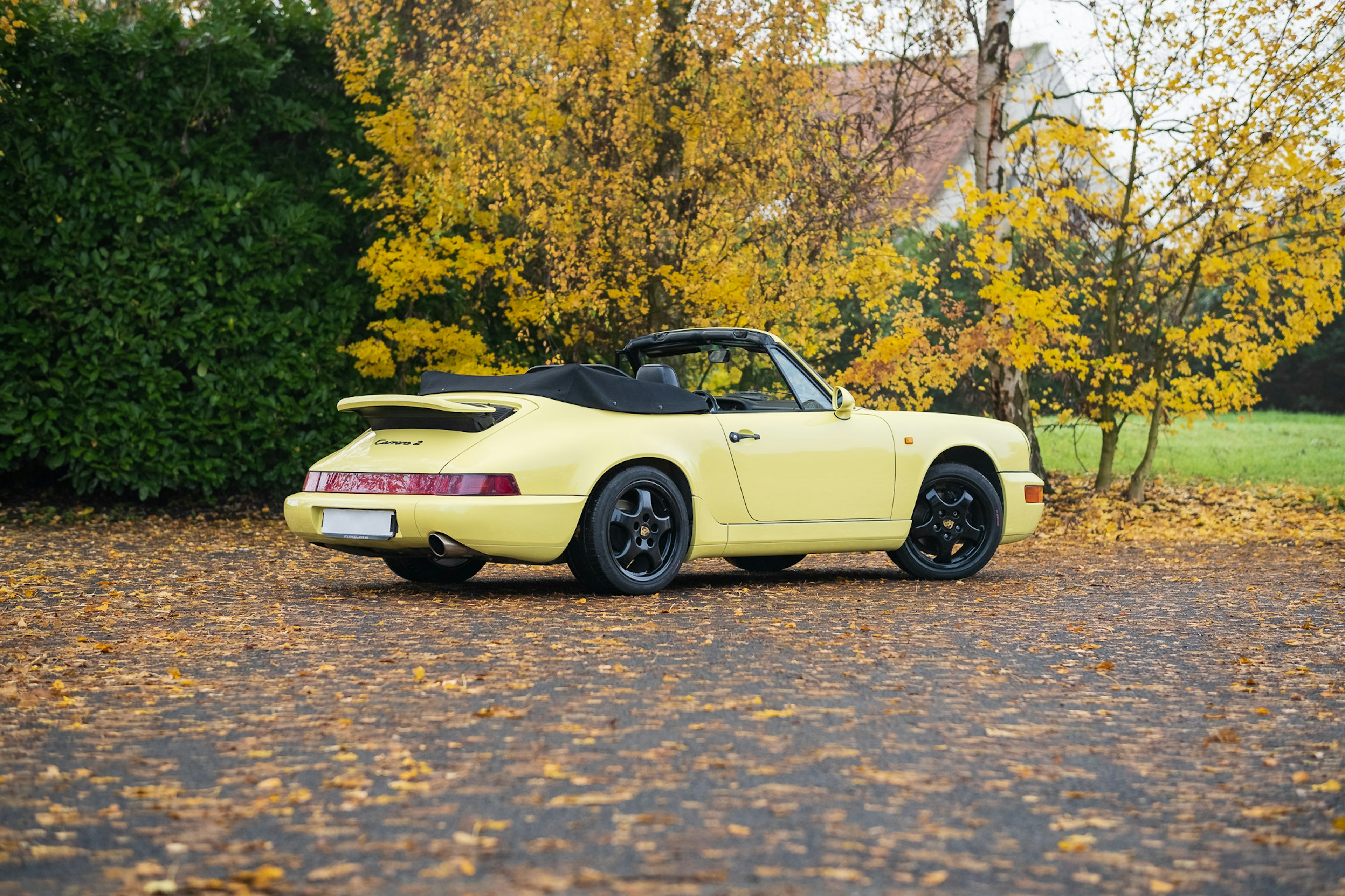 1991 Porsche 911 Carrera 2 Cabriolet in Summer Yellow