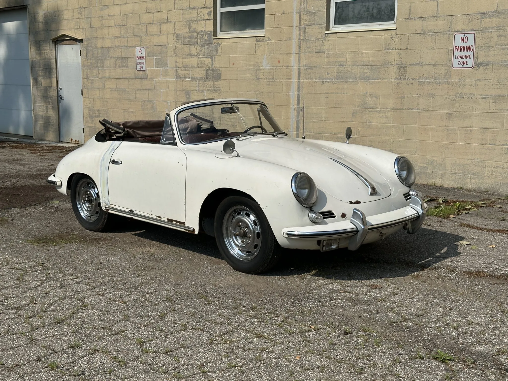 1965 Porsche 356C Cabriolet in Ivory White