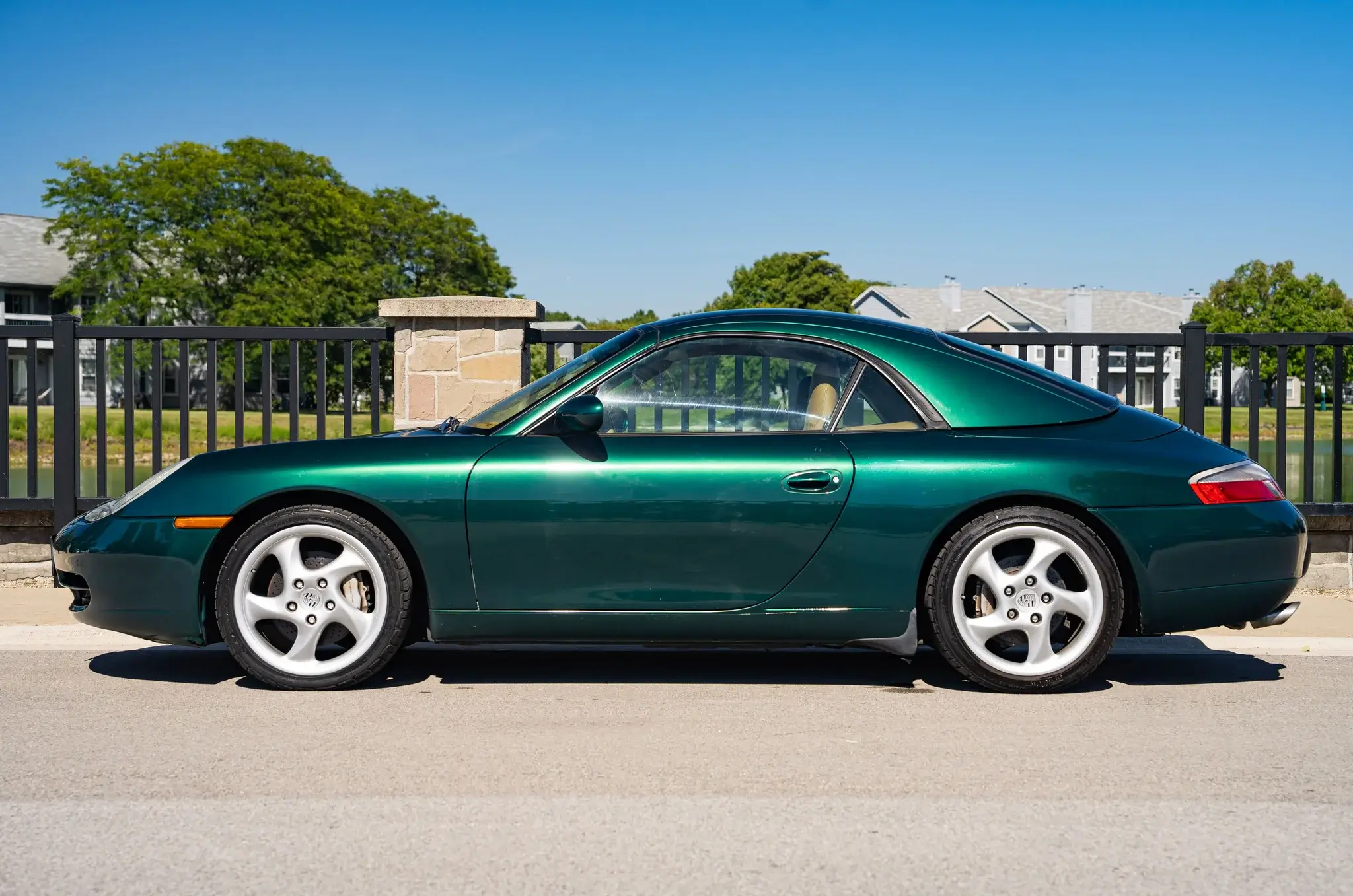 2001 Porsche 911 Carrera 4 Cabriolet in Rainforest Green Metallic