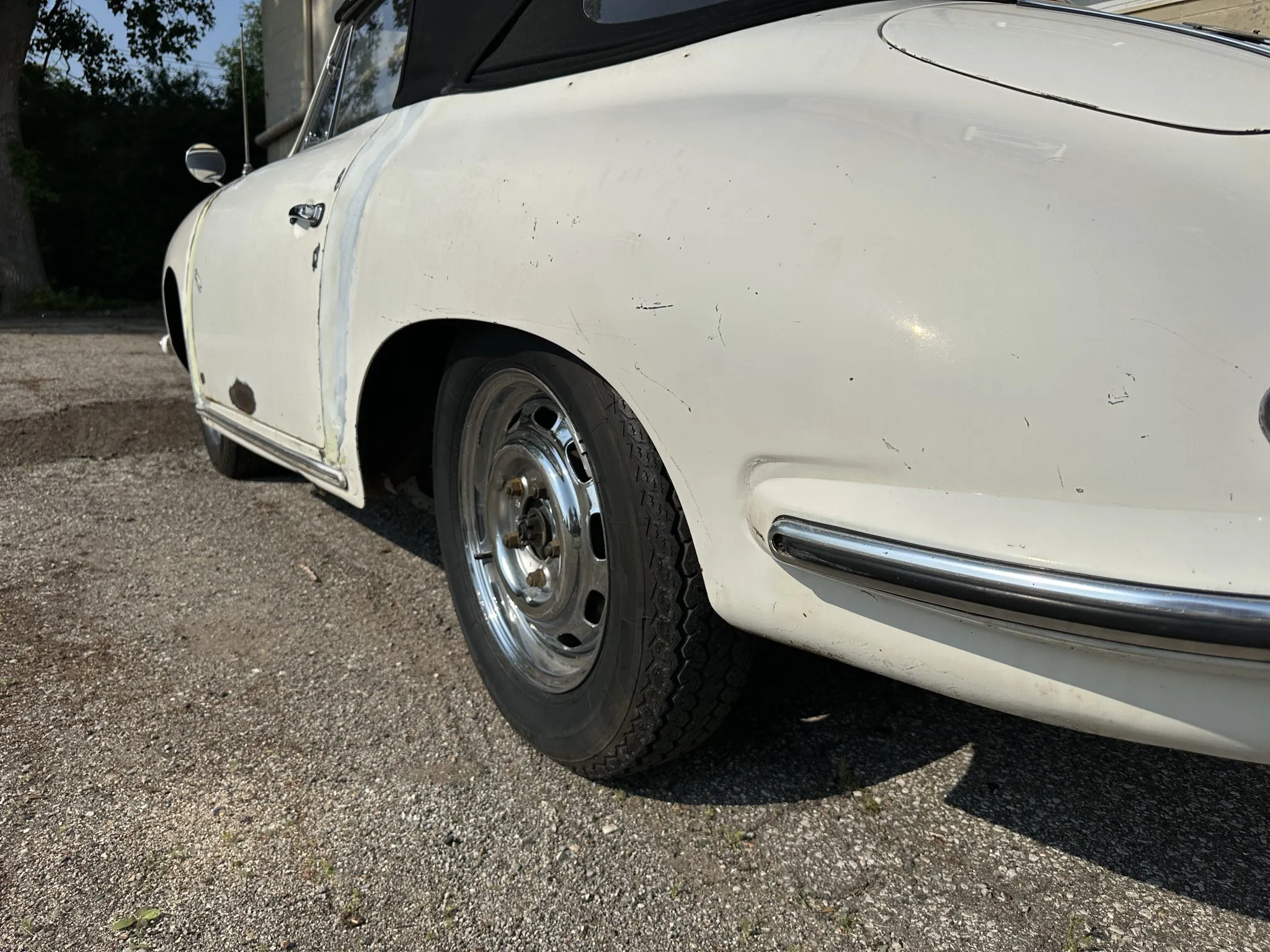 1965 Porsche 356C Cabriolet in Ivory White