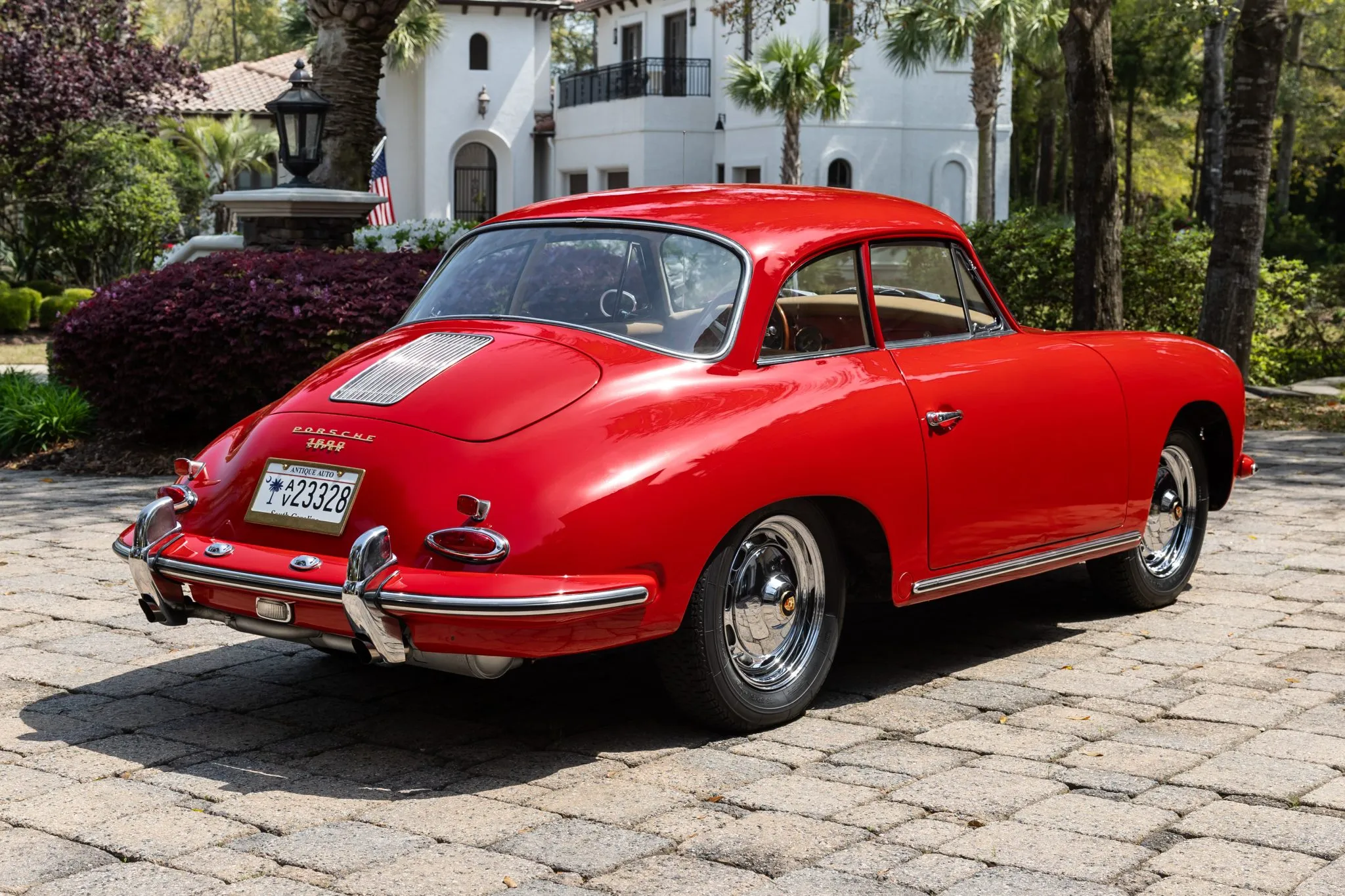 1961 Porsche 356B Karmann Notchback in Ruby Red