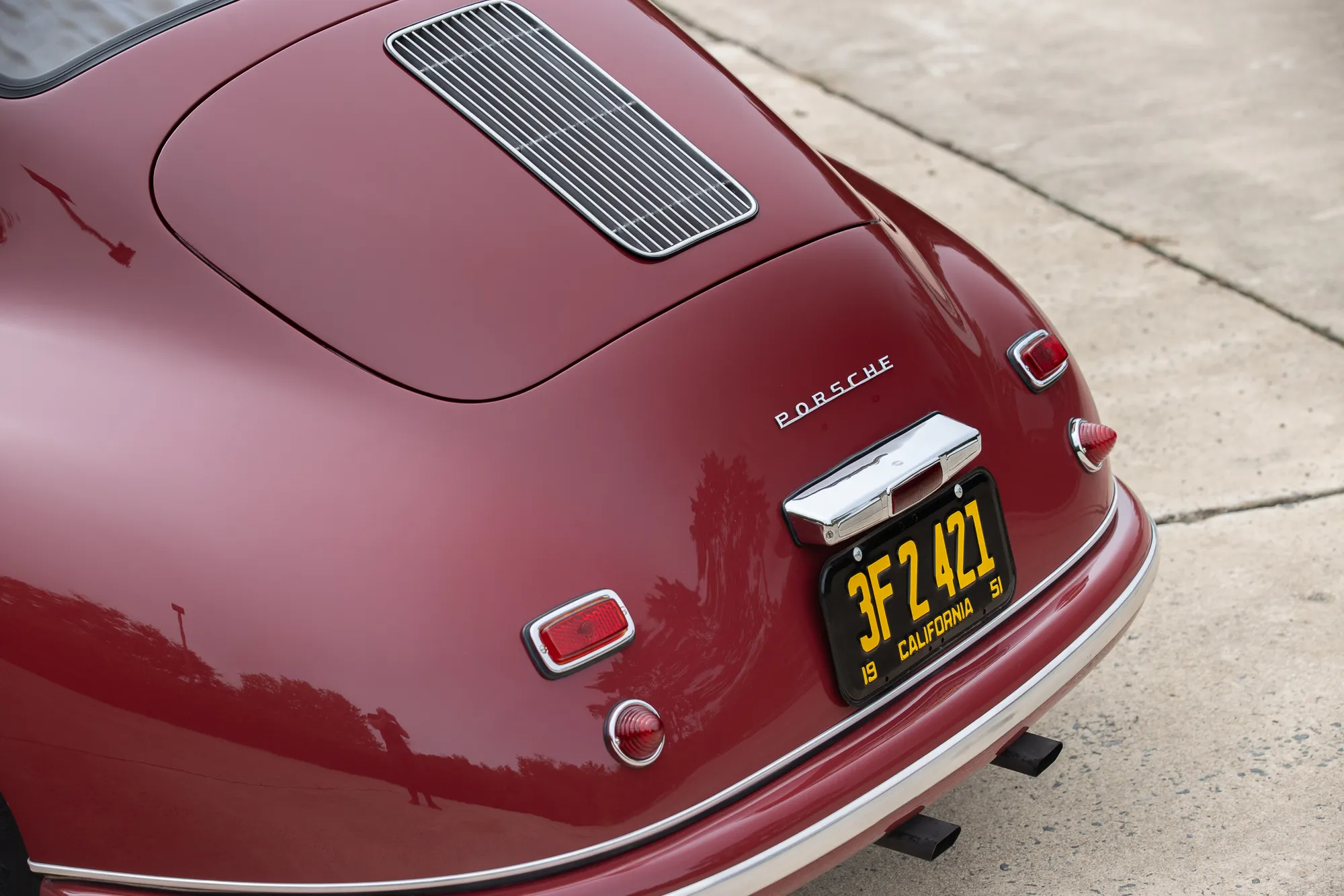 1951 Porsche 356 Pre-A Split-Window Coupe in Maroon