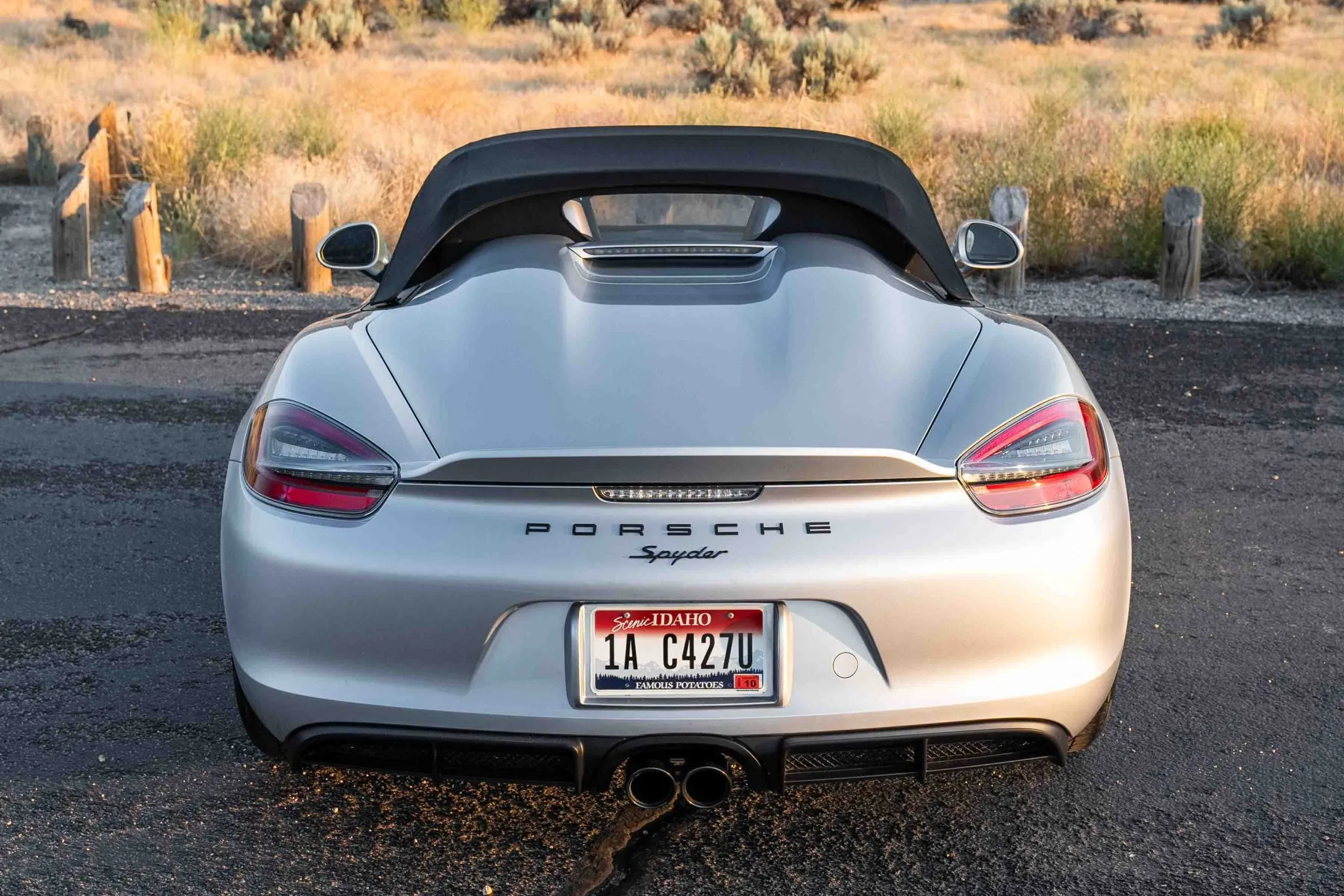 2016 Porsche Boxster Spyder in Rhodium Silver Metallic