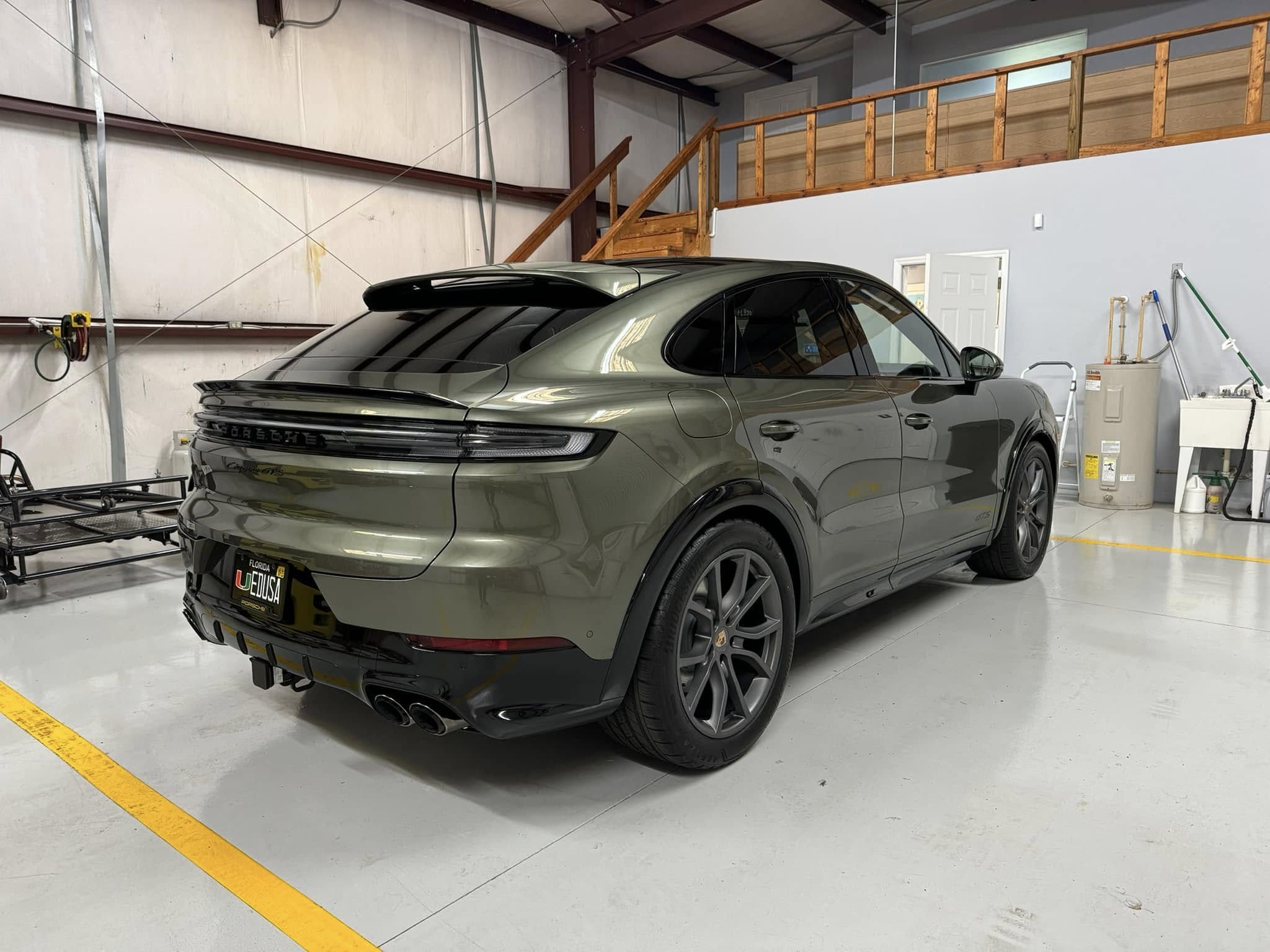 2024 Porsche Cayenne GTS in Light Oak Green Metallic 