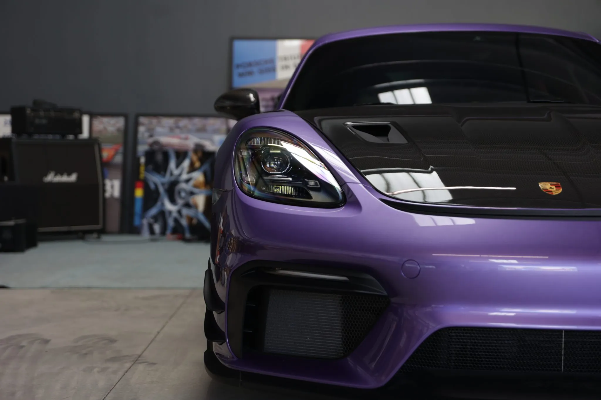 2023 Porsche 718 Cayman GT4 RS In Viola Purple Metallic