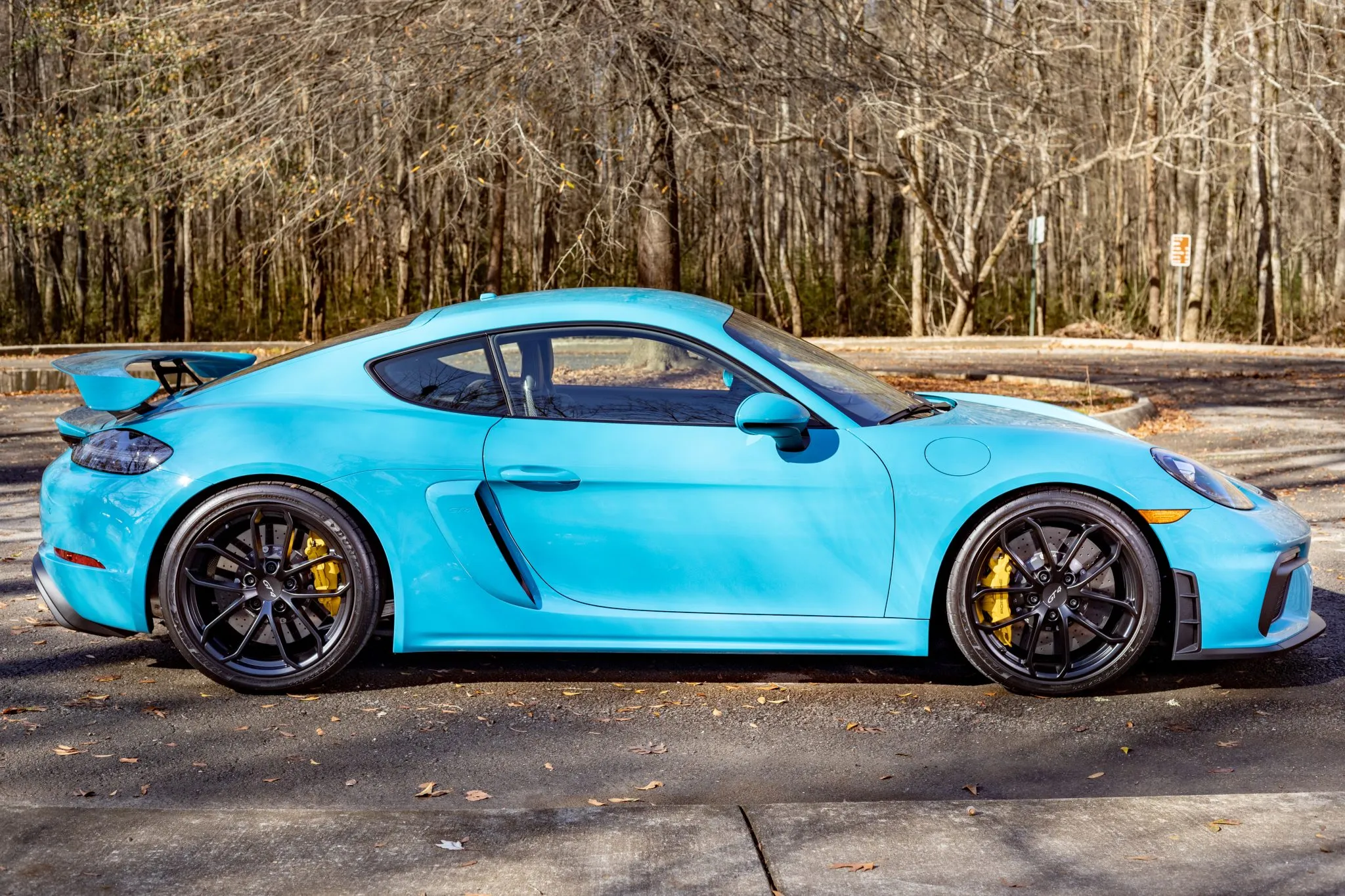 2020 Porsche 718 Cayman GT4 in Miami Blue