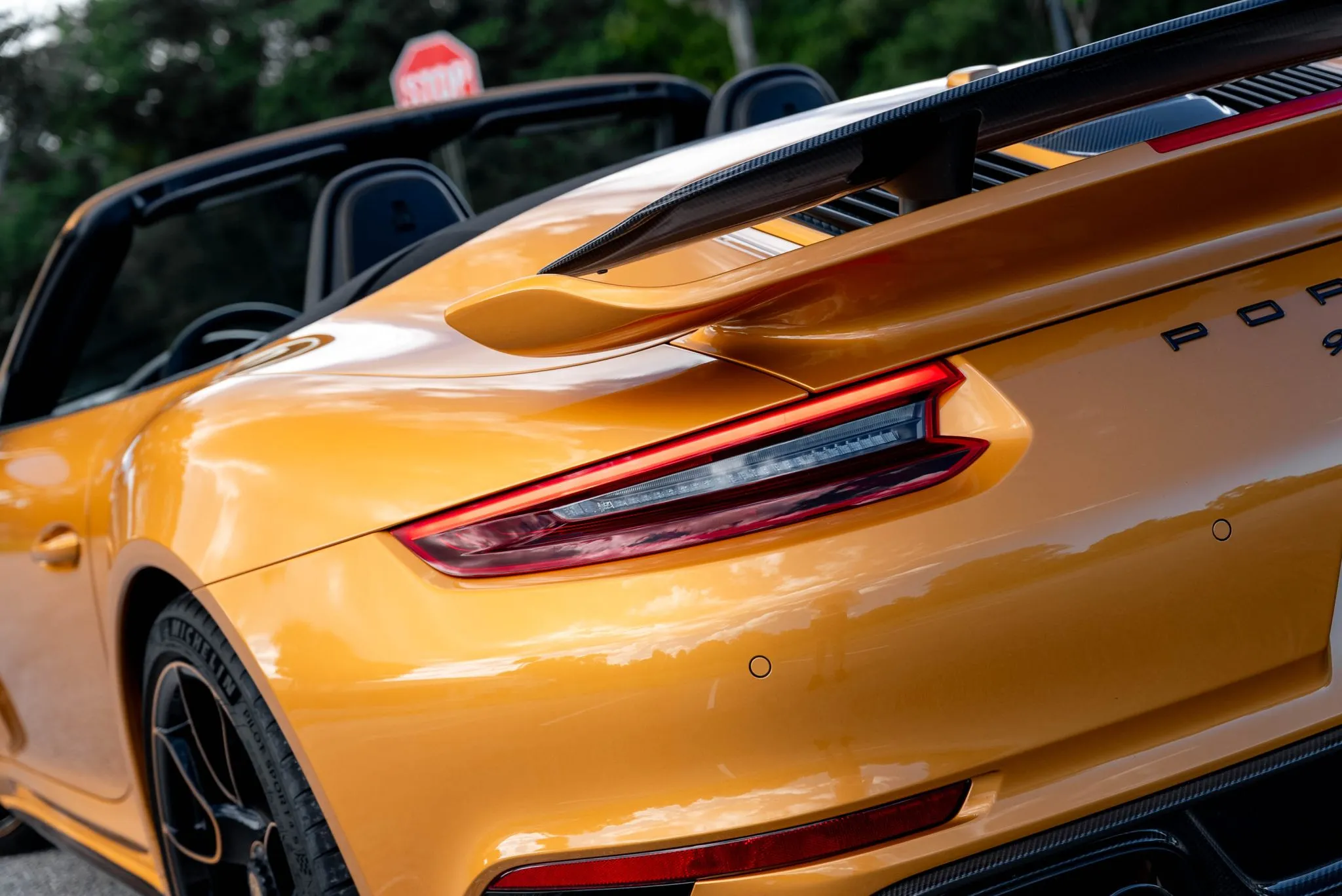 2019 Porsche 911 Turbo S Cabriolet Exclusive Series in Golden Yellow Metallic