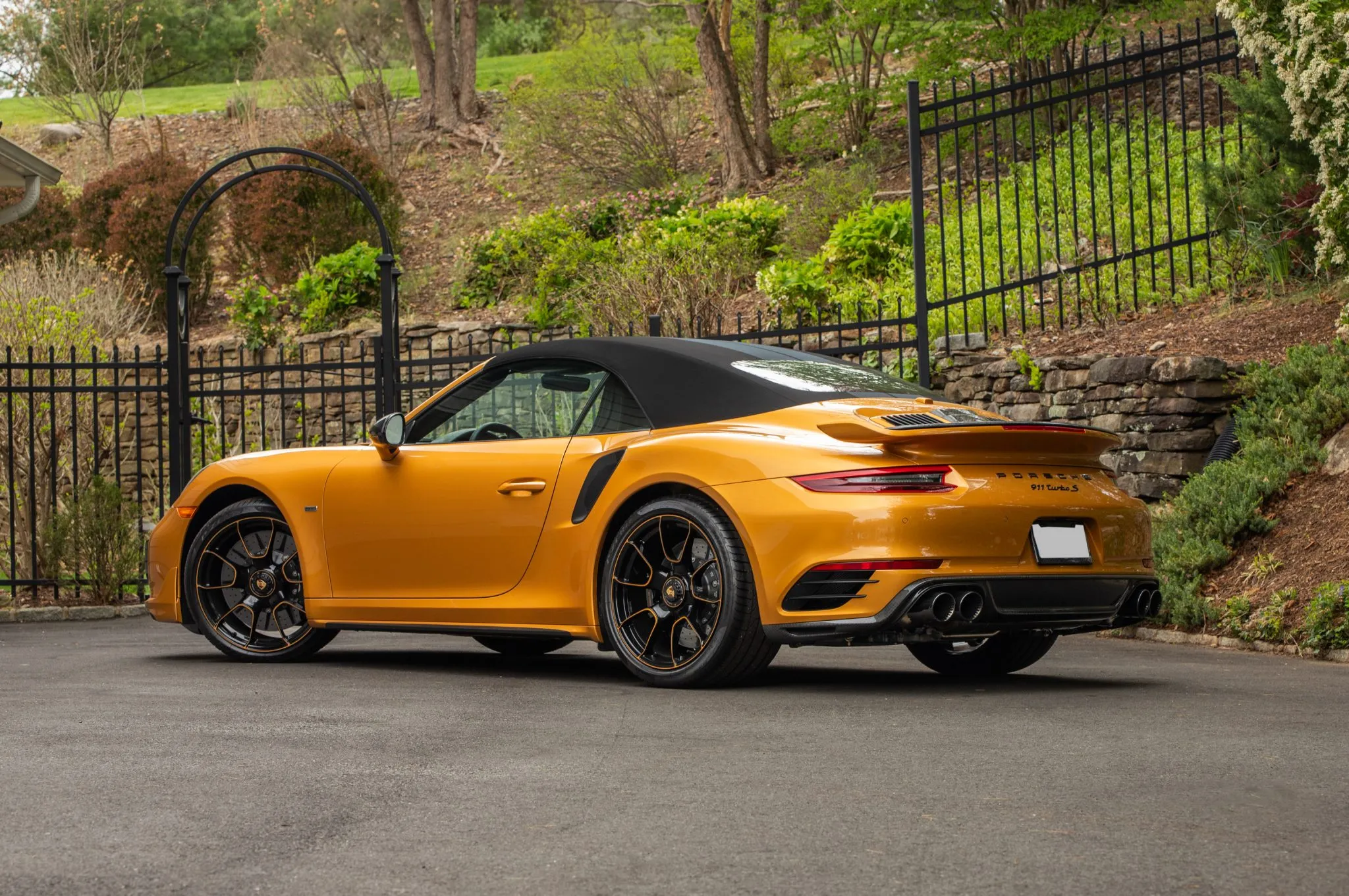 2019 Porsche 911 Turbo S Cabriolet Exclusive in Saffron Yellow Metallic
