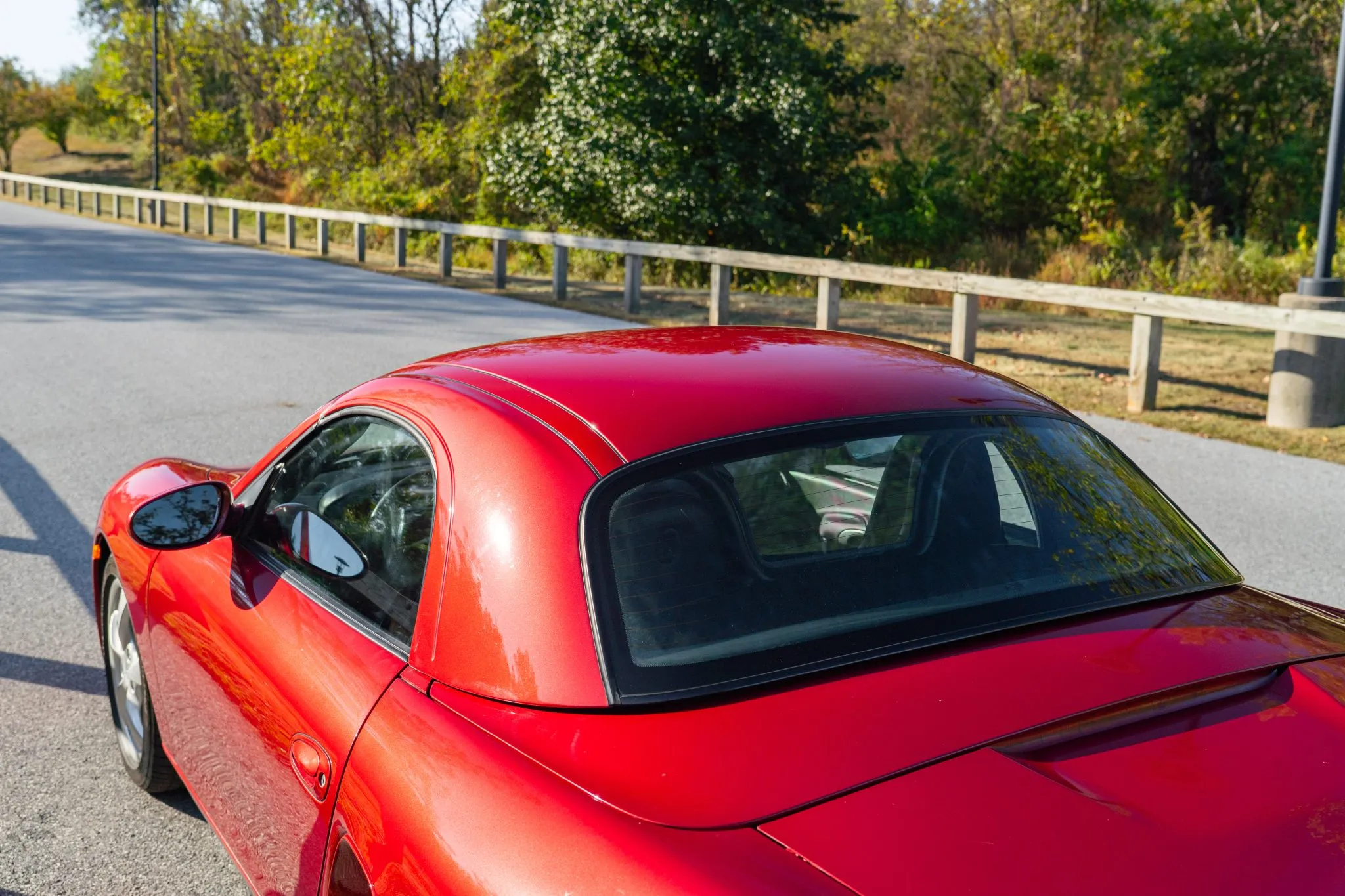 2001 Porsche Boxster in Orient Red Metallic